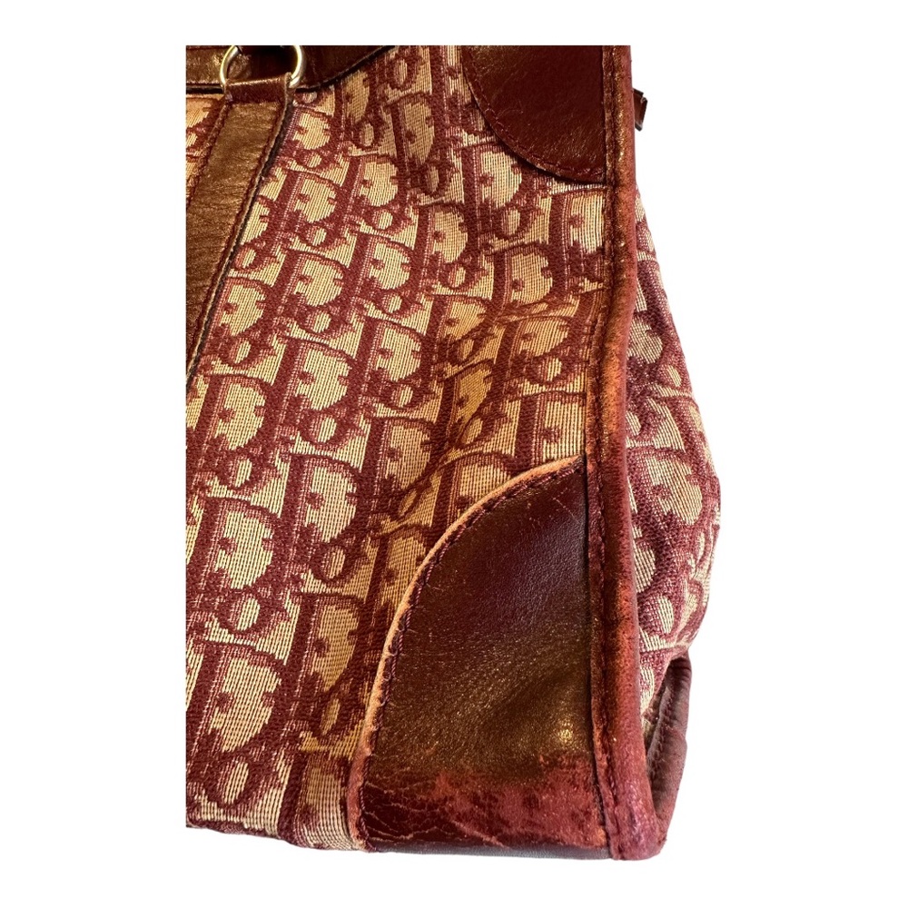 Dior DIORISSIMO Burgundy & Linen Travel Bag - Picture 5 of 11